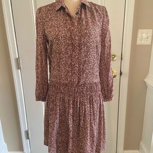 Burberry Brit Peasant floral dress sz 6